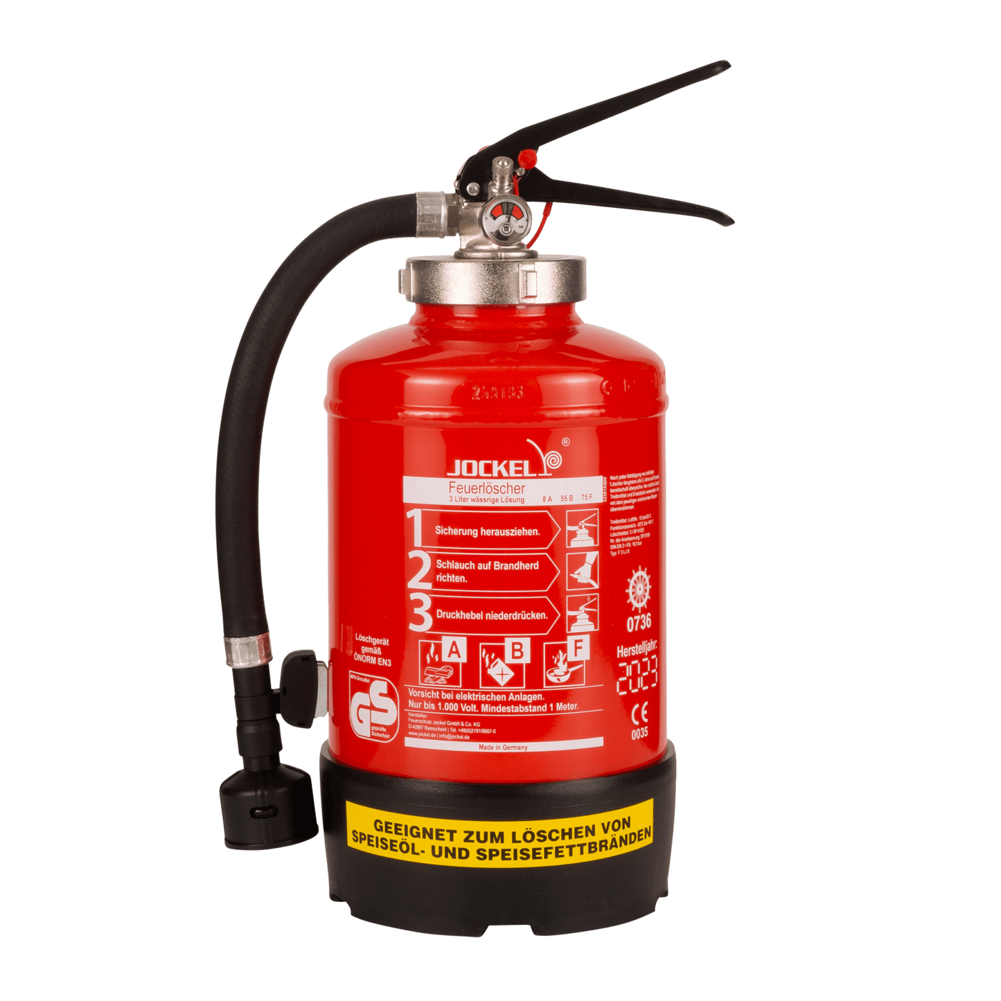 Gewerbe Fettbrand-Feuerlöscher 3 Liter ABF