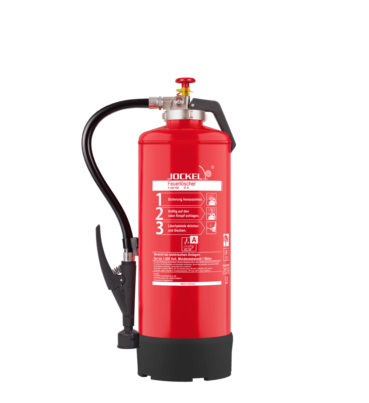 Gewerbe Gel-Feuerlöscher 9 Liter für Li-Ionen-Akkus - Feuerlöscher Shop