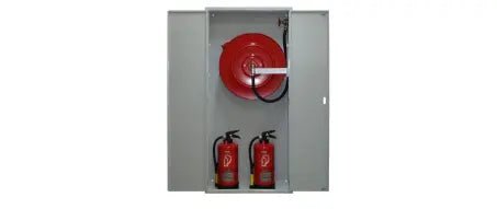 Kombi Löschposten Aufputz mit Platz für 2 Feuerlöscher - Schweizer Brandschutzshop