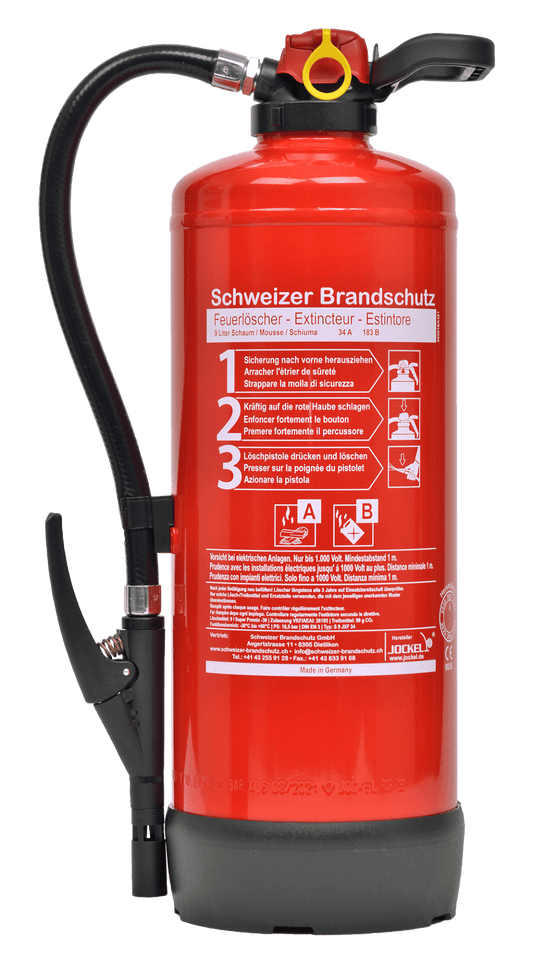 Büro-Feuerlöscher 9 Liter Frostsicher