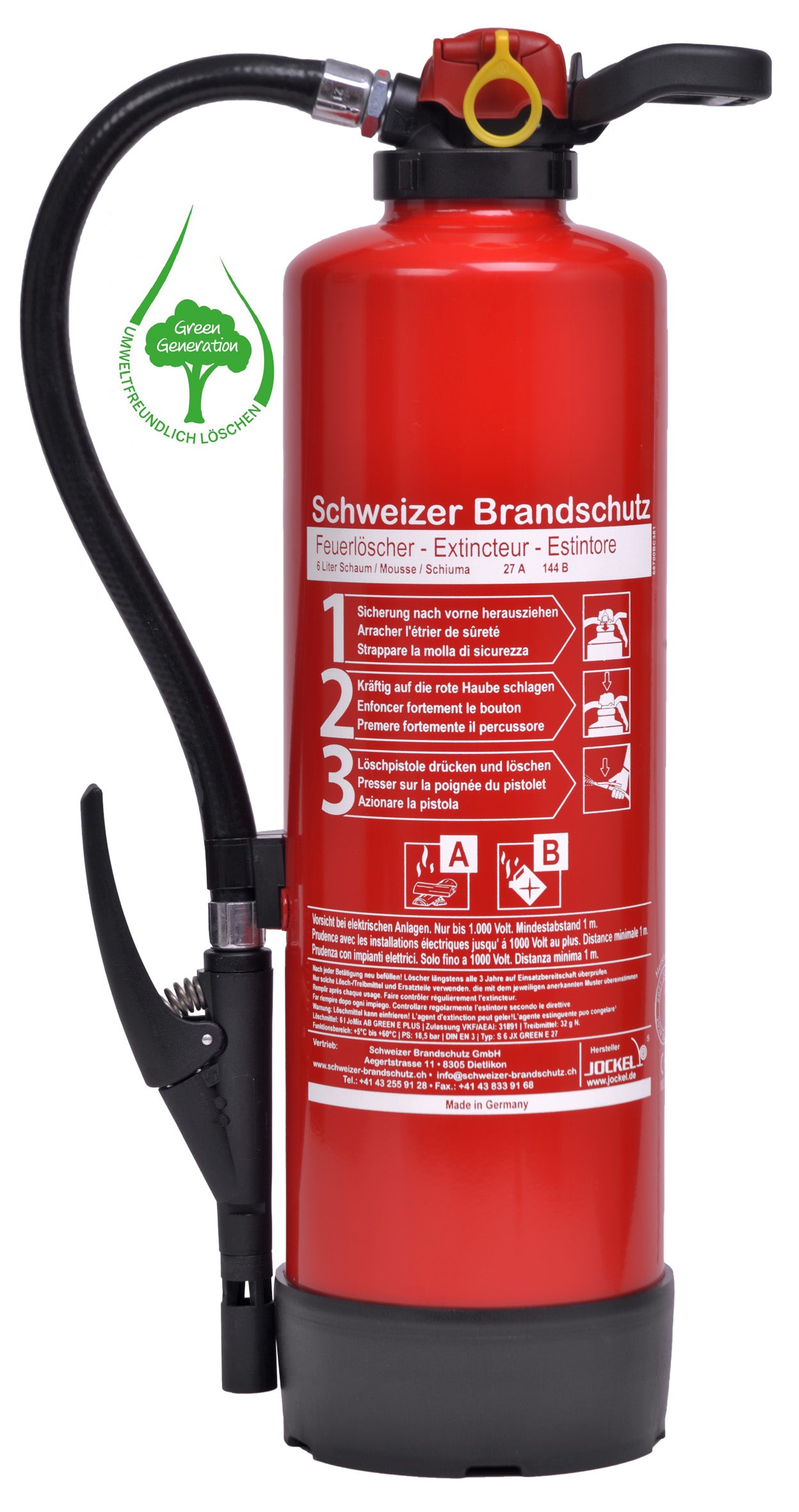 Gewerbe-Schaum-Feuerlöscher 9 Liter