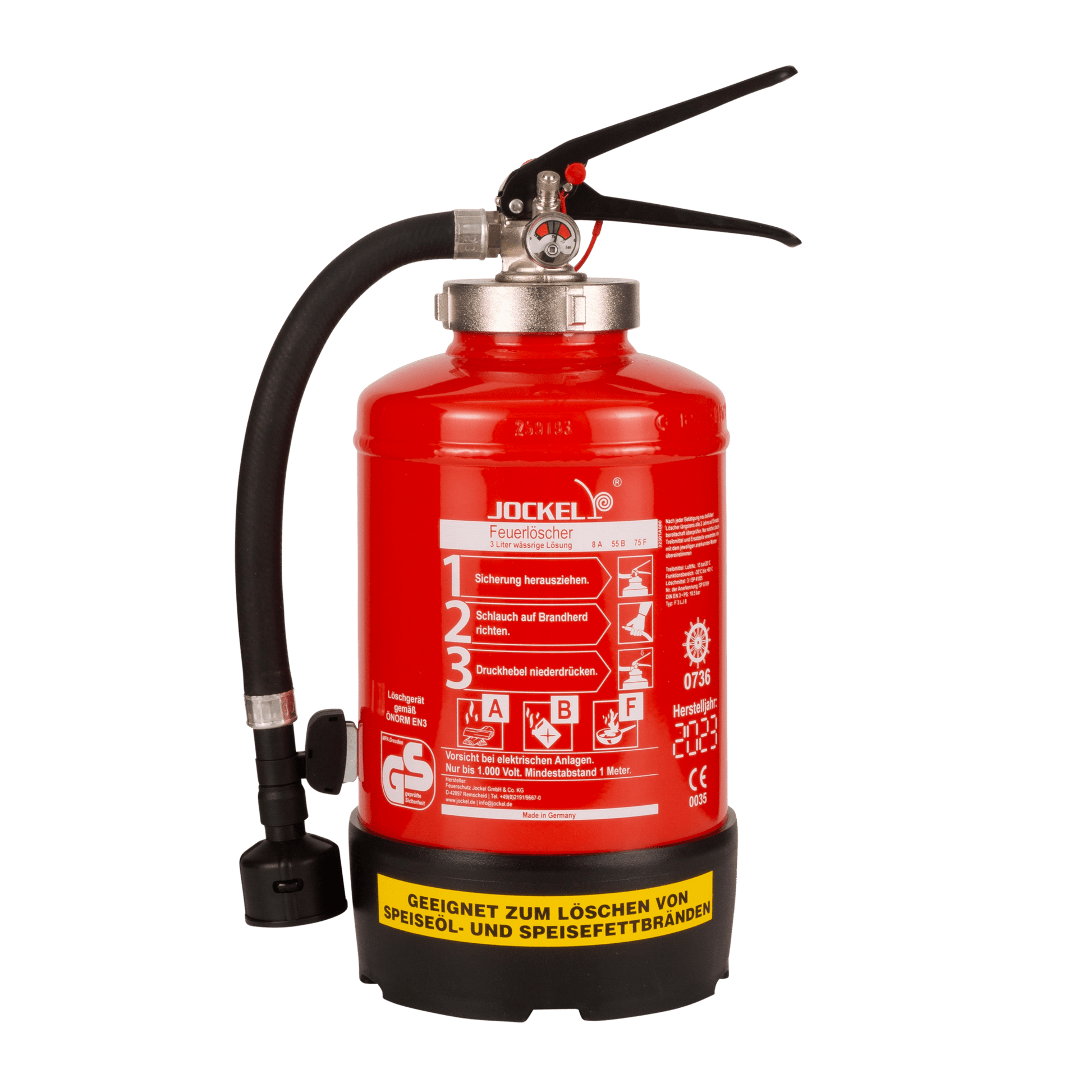 Gewerbe Fettbrand-Feuerlöscher 3 Liter ABF 