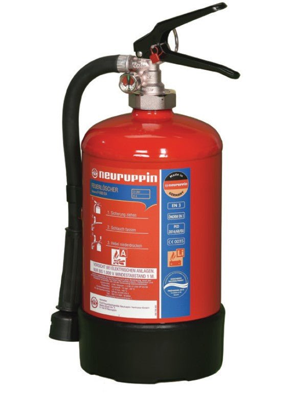 Feuerlöscher F-500, 3 Liter für Li-Ionen-Akkus - Feuerlöscher Shop