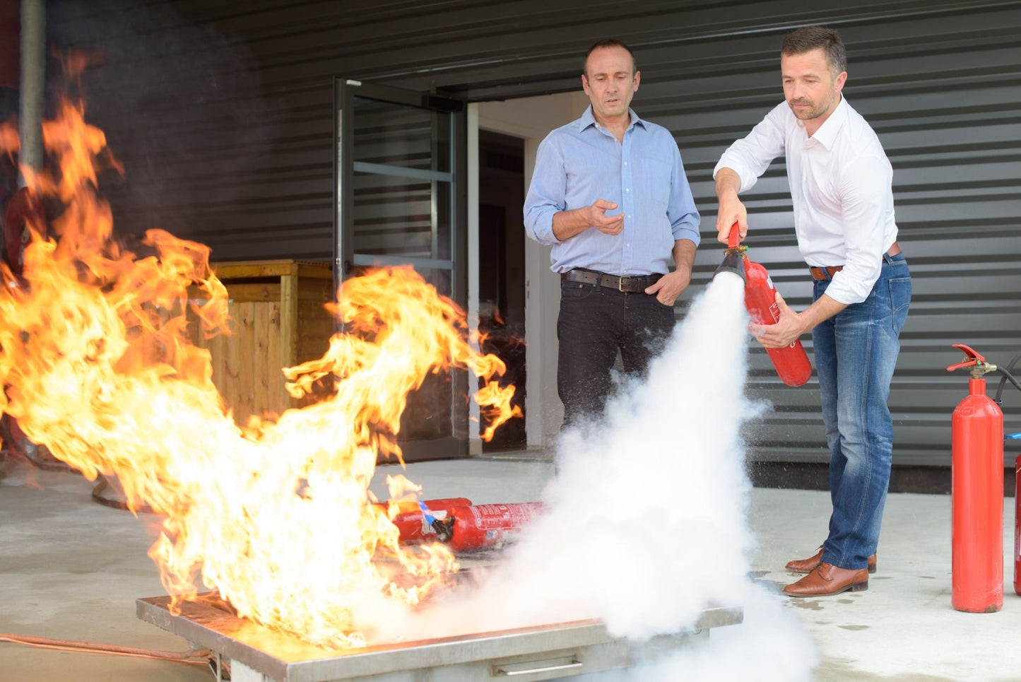 Handfeuerlöschtraining Modul 3
