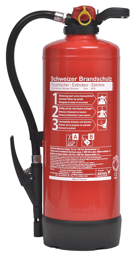 Haushalts Schaum-Feuerlöscher 9 Liter Fluorfrei Green 2.0 - Feuerlöscher Shop