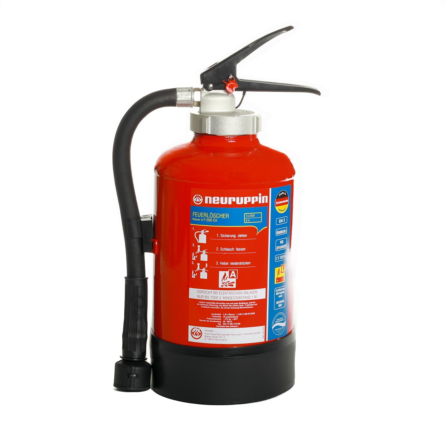 Feuerlöscher F-500, 3 Liter für Li-Ionen-Akkus