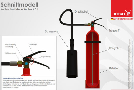 Co2-Feuerlöscher 5 Kilo K5J